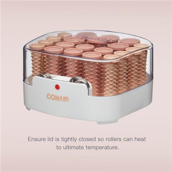 Double Ceramic Hot Rollers – 1/2", 3/4", 1" Rollers, Includes Clips - Picture 3 of 7